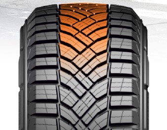 Центральный V-образный рисунок протектора